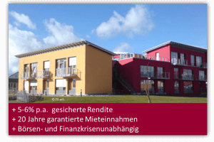 Sichere Geldanlagen durch Pflegeimmobilie kaufen